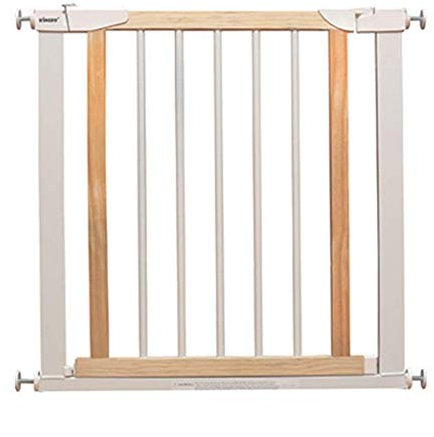 Weißes Holzgitter für Türen, einziehbares Sicherheitsgitter mit Verlängerung, Druckpassung, für den Innenbereich, sicherer Schutz für Treppen, verstellbare Größe 75 - 82 cm