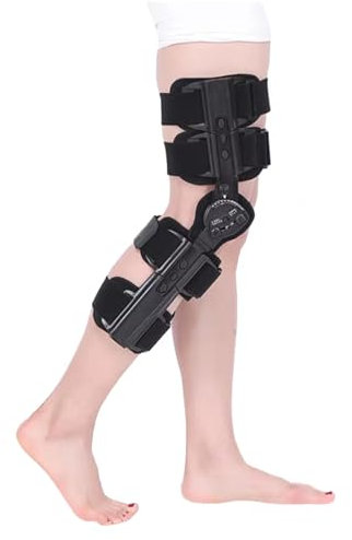 Rodillera articulada ajustable, descargador medial para alivio del dolor por artritis, soporte postoperatorio para LCA/LCM/LCP, artrosis, desgarro de menisco, uso para pierna izquierda y derecha