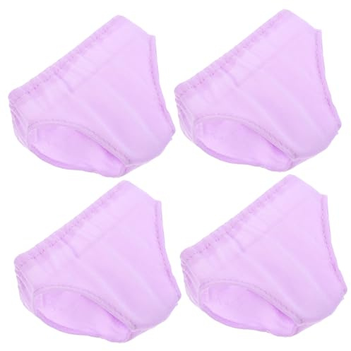 BCOATH Mutandine per Bambole 18 Pollici Accessori Classici Facili da Indossare 4 Pezzi Porpora Riutilizzabili per Gioco di Ruolo e Regalo Ragazzo Ragazza
