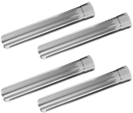 DECOMELODY 4 Pezzi Kit Tubo Fumario Acciaio Inox Tubi Diritti e Gomito per Stufa Legna Esterni Connessione Stagna e Resistente al Calore per Scarico Caldaia e Pellet