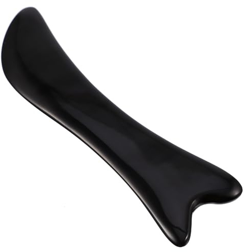 MAJORMENCH Gua Sha Gesichtsschaber aus Büffelhorn mit Kreativer Form der Kollagenproduktion und Steigerung der Durchblutung für Hautpflege und Schönheit
