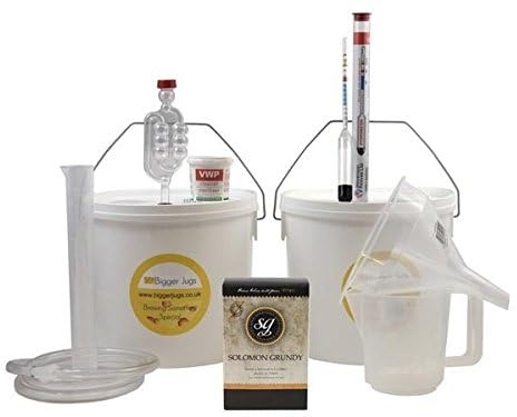 Starter Wine Making Set - Solomon Grundy Gold Cabernet Sauvignon 6 Bottle Size Red Wine Kit with Equipment - Home Made Homemade Wine
