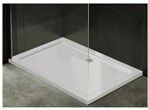 PIATTO DOCCIA ACRILICO BIANCO ULTRAFLAT SLIM RIBASSATO SOLO 3,5 CM QUADRATO RETTANGOLARE SEMICIRCOLARE BELLISSIMO MODERNO PARTE INFERIORE RINFORZATO. ANTISCIVOLO E RESISTENTE (70X90 RETTANGOLARE)