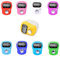 9 Stück Fingerzähler Elektronischer Zähler Rundenzähler Nützliches Elektronisches Reihenzähler Fingerring Digit Marker LCD Zähler(Rot/Lila/Weiß/Rosa/Hellgrün/Blau /Marineblau/Himmelblau/Orange)