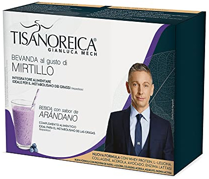 Gianluca Mech | Tisanoreica Bevanda Proteica Mirtillo, 4 x 28g