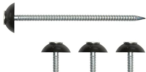 Nägel für Recyclingplatten | Anthrazit | verzinkter Drahtnagel mit Dichtung 2,8 x 70 mm