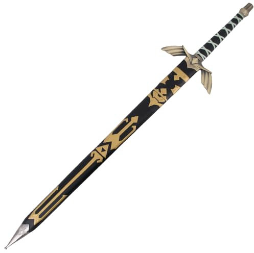 G8DS® Zelda Schwert Schwarz - Master Schwert - Zauberschwert Fantasy Deko Filmschwert Cosplay Sammler Gaming Oldschool Link und Prinzessin Zelda