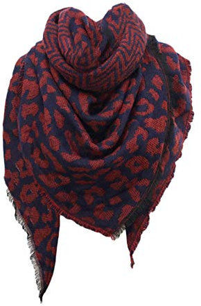 SUNMME Damen Schal Weicher Kaschmir Schwarz Großer Wollschal Großer Leichter Foulard Winterschal Pashmina Stola Warm Elegant (Weinrot Einheitsgröße)