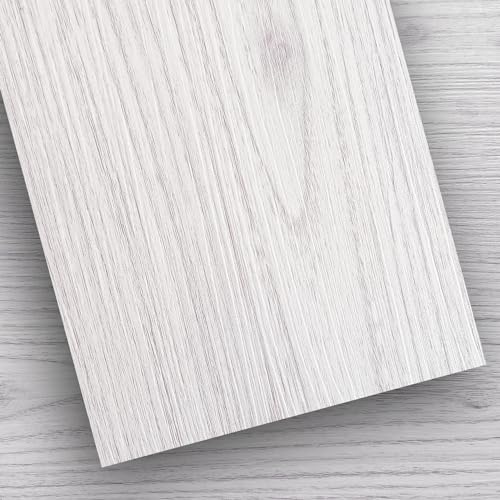 TIBBERS Suelo Vinílico Autoadhesivo, 36 Lamas de 15 x 91 cm (5,01 m²), PVC Impermeable y Recortable, Alta Adherencia, Imitación Madera, SMD006
