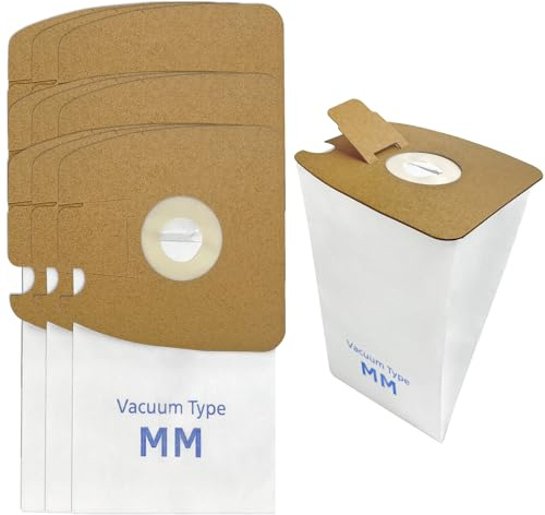 10 Pack MM Vacuum Bags for Sanitaire S3680 & SC3680 Canister Vacuums & Eureka Mighty Mite 3670 3680 4100 4300 5180 Series Canisters, Model 60297A, 60295A, 60295B, 60295C, 60296C, 63253A