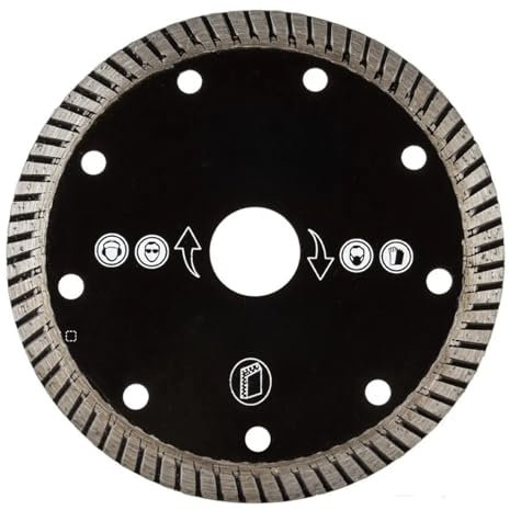 ZHLWei 125-230mm Diamant Sägeblatt Trocken Trennscheibe Kreisförmige Riffelung Trennscheibe for Marmor Beton Keramik Granit Werkzeuge