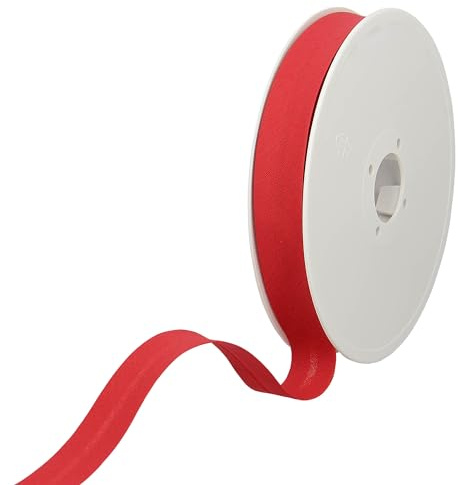 Les Petits Rubans Schrägband – 30 mm breit, gefaltet 15 mm, 25 m Rolle, 50% Baumwolle, 50% Polyester, Bordüre zum Nähen, Banner, Polster, Möbel, Paspeln, Kleidung, Decken