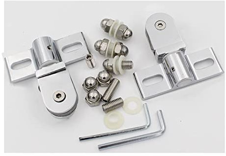 Türscharniere for Glastüren, Badezimmertür-Clip, 90-Grad-Clips aus Zinklegierung, Schrank, Vitrine, Schrankklemme, Duschtüren, Drehzapfen, 2 Stück