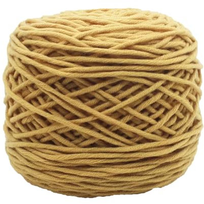 Jarsense 1pack Crochet Yarn Cotton-Bamboo Yarn Easy-Use Yarn for Starters Crochet Kit Making Yarn for DIY Craft (Deep Yellow)