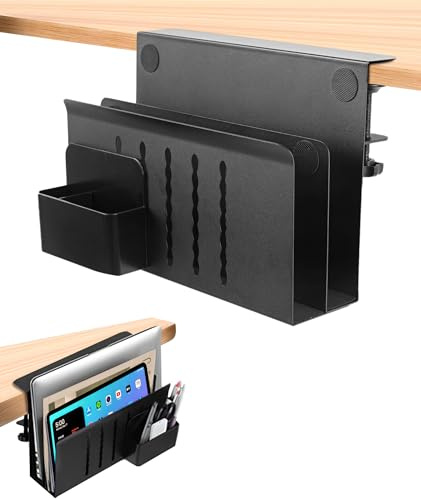 Torchesy Organizador Escritorio,Soporte para Portatil Portalapices Escritorio Oficina Accesorios Bandeja Cables Escritorio Organizador De Almacenamiento Lateral De Escritorio