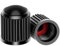 Lot De 8 Bouchons pour Valve avec Joint D'Etanchéité - Plastique Noir - Etanche - Voiture, Camion, Vélo, Moto ... Standard - Universel - Roue et Pneu - Anti Poussières - Capuchon