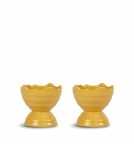 Sagaform 5018452 Coquetier Faïence Jaune