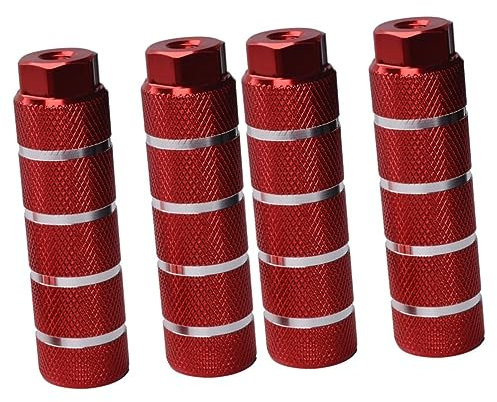 NAMOARLY 2paare Praktische Mountainbike-fußhebel Hinterachszylinder-Pedale Rot Für Outdoor-aktivitäten Und Radfahrer Einfache Installation Langlebiges Material