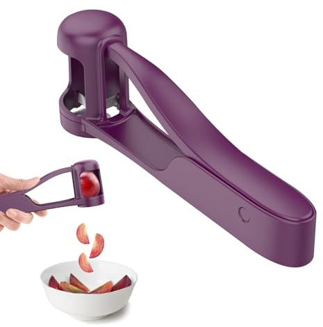 WhiteRhino Contador de Una para Niños,Máquina Cortadora de Frutas de Acero Inoxidable Cortadora de Fresas de Tomate para Cocina Ensalada de Frutas y Verduras de Corte de Pasteles Aceros Inoxidables