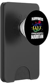 Happiness Is Being Married To A Mauritian Wife Husband PopSockets PopWallet for MagSafe