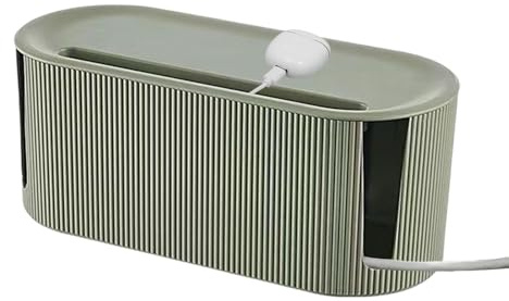 shuhauk Cable Tidy Box,Large Cable Management Box Cable Organizer Storage Box with Lid Charger Cable Holder Wire Storage Box - Wire Cable Anti Dust Management Socket for Living Room