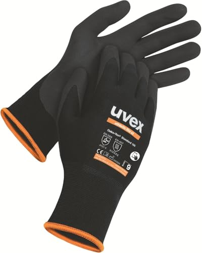 Uvex - Schutzhandschuhe Work Safety | Athletic Lite XT 60026 | Schwarz, 10 Paar