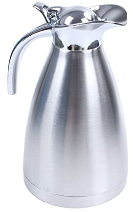 Msuiiixcccc 1.5L Thicken Stainless Steel Kettle Thermo Jug Heat Vacuum Insulated Coffee Maker - Silver