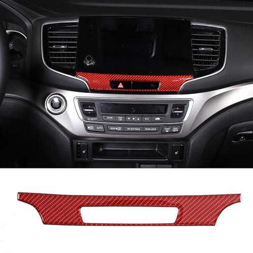 Dekoration Der Mittelkonsole Für Pilot 2015 2016 2017 2018 2019 2020-2022 Weiche Carbon Faser Auto Mittelkonsole Klimaanlage Sitz Heizung Schalter Panel Rahmen Abdeckung Trim Automobilinnenraum(Style