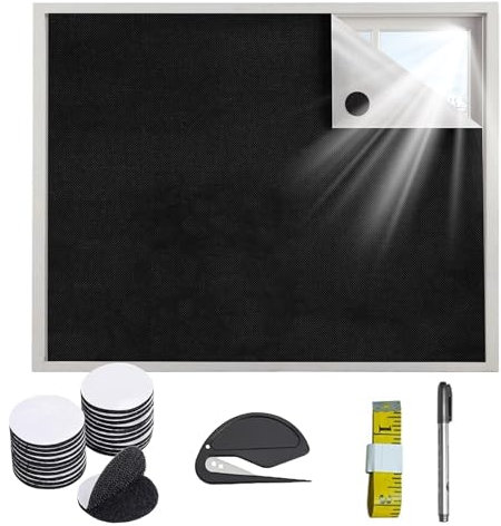 STFYUG Sonnenschutz für Fenster Innen 100x145cm - Dachfenster Verdunkelung, Verdunklungsrollo Ohne Bohren, Abnehmbare Verdunklung für Urlaub und Dachschräge