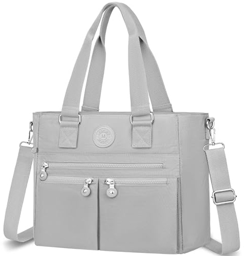 VOBUKE Handtasche Damen Groß Tasche Nylon Umhängetasche Große Wasserdichte Crossbody Bag mit Vielen Fächern Tote Bag Mittelgroß Schultertasche Damenhandtasche mit Breitem Gurt für Uni Schule Shopper