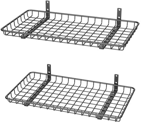 WALMANN 12x24 inch Wall Shelves, Wall-Mounted Storage Shelf for Garage