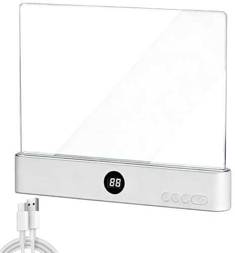 Leselampe Buch, leselampe buch klemme, Smart LED Book Light, Leselicht Buch, 3 Lichtfarben Dimmbares LED Buchlampe mit Timer, USB Wiederaufladbare Buchlicht für Nachtlesen ins Bett, Flat Reading Lamp