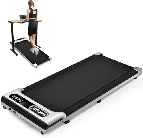 Laufband für Zuhause klappbar, 8% nebenbei 2.5HP Walking Pad, Faltbar | Fernbedienung und LED-Display, tragbare Untertischunterlage für Zuhause, Platz spart