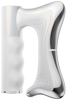 Dispositivo de contorno de cuerpo completo con calor y EMS, raspador muscular calentado for drenaje linfático y masaje de fascia, herramienta eléctrica for esculpir el cuerpo(White)