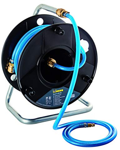 Schneider Druckluft GmbH DGKD312532 Schneider airsystems Druckluft Schlauchtrommel SLA 9-20 M, Länge: 20 m, mit Axial-Anschluss, PVC Schlauch