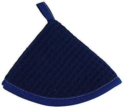 MAGIE DI CASA Presina in Nido d'Ape Zanzibar Made in Italy (Cappuccio, Blu) (nella Foto Vedi Tutti i Colori Prodotti) Prezzo riferito alla presina Singola