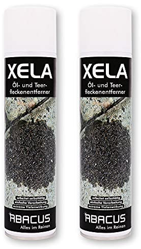 ABACUS® Ölfleckentferner, Ölfleckenentferner, Ölentferner – Entfernt Motoröl, Getriebeöl, Schmieröl, Heizöl, Diesel & Teer – Spezialreiniger für Öl und Ölflecken – Ölfleckentferner 2X 400 ml (7690.2)