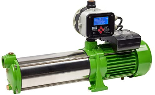 CHM GmbH® Gartenpumpe Edelstahl 2,2 Kw 11 Bar 8600 L/h Kreiselpumpe mit Drucksschalter/Trockenlaufschutz, Pumpe Hauswasserwerk
