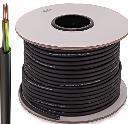 318 Flex Round Black Flexible Rubber Cable - Indoor/Outdoor (25 Meters, 4 CORE 0.75MM)