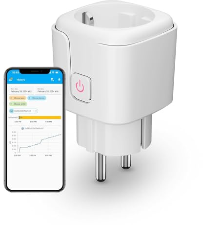 THIRDREALITY Presa Intelligente Zigbee con Consumo Energetico, (Tipo F), 16A, Ripetitore Zigbee, Hub ZigBee Richiesto, Funziona con Home Assistant, Homey, Compatibile con SmartThings, Alexa, Hubitat
