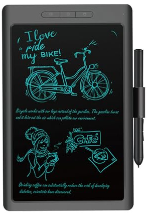 Elektronisches Zeichentablett zum Entwerfen und Zeichnen – kompatibel mit Design-Software – kabelloser Stift mit hoher Empfindlichkeit und Neigungsfunktion,Grey