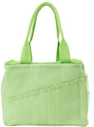 Soolla Borsa da studio: borsa per attrezzi in argilla lavabile per forniture artistiche e ceramica, 30 tasche, 15 colori, borsa regalo per artisti (Lime Drip)