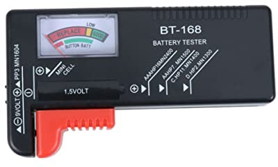 Housoutil Batterietester Bt Analoger Anzeige Batterieprüfer Für Aa Aaa Knopfzellen Miniaturzellen Farbcodiertes Messgerät Zur Einfachen Spannungsprüfung