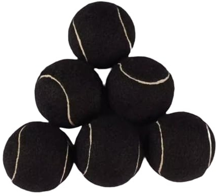 Perfeclan 6 Stück Tennisbälle, verschleißfest, professionelle Trainingsbälle, elastische Bälle für Indoor-Aktivitäten, Anfänger, Tennisbegeisterte