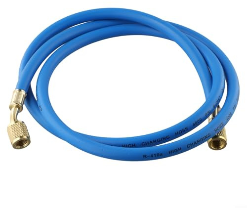 Manguera de carga de refrigeración flexible y duradera, 800 PSI, 1 5 m de longitud, rosca SAE de 14 a 516