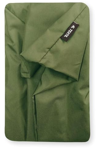 4L Textil Koko Wasserabweisendes Hundebett große Hunde Hundekorb Bezug abnehmbar und waschbar Hundekissen Hundekörbchen Beige (80x60 cm, Grün(Ersatzbezug))