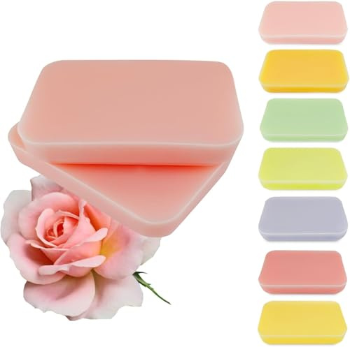 isabellenails Lot de 4 blocs de cire de paraffine avec 13 parfums - Pour mains et pieds - Peau sèche - Muscles raides - 4 x 500 ml - Rose