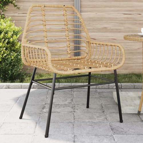 Xichuzi Gartenstühle 2 STK. Braun Poly Rattan, Gartenmöbel, Terrassenstühle, Balkon Stühle, Balkonstuhl, Garten Stühle Für Draussen - 369092