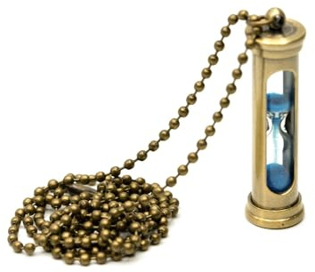 Miniblings Hourglass Necklace Functioning 80Cm Egg Timer Clock Time Bronze