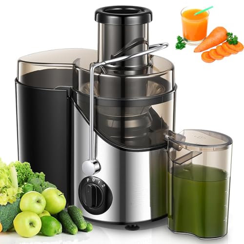 Máquinas Exprimidoras, Exprimidores De Frutas Y Verduras Enteras, Exprimidores Con 3 Configuraciones De Velocidad, Máquina Exprimidora Centrífuga De Acero Inoxidable, Máquina Extractora De Jugo
